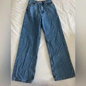 H and M Wide High Rise Jeans